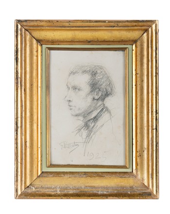  Autori vari : Lotto composto di 27 formelle, placchette, disegni e dipinti a tema ritrattistico.  - Asta Asta di beneficenza. Dalla collezione di Franco Lucini. - Libreria Antiquaria Gonnelli - Casa d'Aste - Gonnelli Casa d'Aste