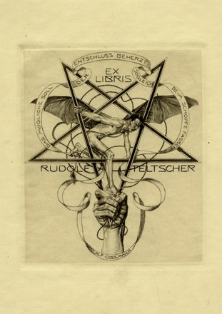  Alfred Cossmann  (Graz, 1870 - Vienna, 1951) : Lotto composto di 6 ex libris.  - Auction Old Masters, Modern and Contemporary Art - Libreria Antiquaria Gonnelli - Casa d'Aste - Gonnelli Casa d'Aste