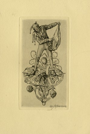  Alfred Cossmann  (Graz, 1870 - Vienna, 1951) : Lotto composto di 6 ex libris.  - Auction Old Masters, Modern and Contemporary Art - Libreria Antiquaria Gonnelli - Casa d'Aste - Gonnelli Casa d'Aste