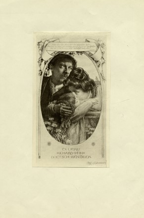  Alfred Cossmann  (Graz, 1870 - Vienna, 1951) : Lotto composto di 6 ex libris.  - Auction Old Masters, Modern and Contemporary Art - Libreria Antiquaria Gonnelli - Casa d'Aste - Gonnelli Casa d'Aste