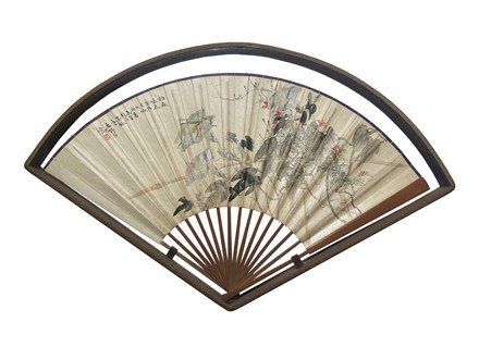 Coppia di ventagli con decorazioni floreali.  - Asta Asta di beneficenza. Dalla collezione di Franco Lucini. - Libreria Antiquaria Gonnelli - Casa d'Aste - Gonnelli Casa d'Aste