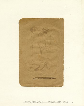  Lorenzo Viani  (Viareggio, 1882 - Ostia, 1936) : Lotto composto di 6 disegni.  - Auction Old Masters, Modern and Contemporary Art - Libreria Antiquaria Gonnelli - Casa d'Aste - Gonnelli Casa d'Aste