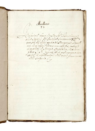 Manoscritto miscellaneo contenente testi relativi alla guerra di Cipro e la Battaglia di Lepanto, la pace di Nimega e altri testi di ambito storico.  - Auction Books, Autographs and Manuscripts - Libreria Antiquaria Gonnelli - Casa d'Aste - Gonnelli Casa d'Aste