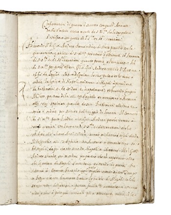 Manoscritto miscellaneo contenente testi relativi alla guerra di Cipro e la Battaglia di Lepanto, la pace di Nimega e altri testi di ambito storico.  - Auction Books, Autographs and Manuscripts - Libreria Antiquaria Gonnelli - Casa d'Aste - Gonnelli Casa d'Aste
