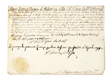 Lettera patente per la caccia ai lupi. Con firma di Ferdinando II de Medici. Storia, Storia, Diritto e Politica  - Auction Books, Autographs and Manuscripts - Libreria Antiquaria Gonnelli - Casa d'Aste - Gonnelli Casa d'Aste