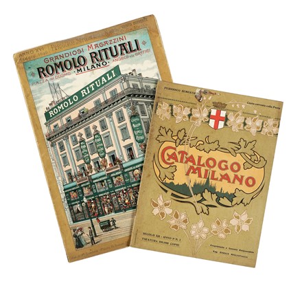 Raccolta di cataloghi pubblicitari e curiosit� a stampa. Storia, Storia, Diritto e Politica  - Auction Books, Autographs and Manuscripts - Libreria Antiquaria Gonnelli - Casa d'Aste - Gonnelli Casa d'Aste