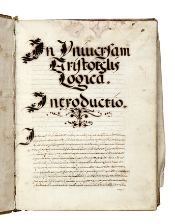 In universam Aristotelis logicam. Trattato manoscritto di logica aristotelica. Filosofia  - Auction Books, Autographs and Manuscripts - Libreria Antiquaria Gonnelli - Casa d'Aste - Gonnelli Casa d'Aste
