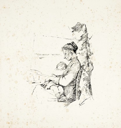  Autori vari : Lotto konvolut di 61 incisioni e disegni.  Henri (de) Toulouse-Lautrec  (Albi, 1864 - Malrom�, 1901), Hans Thoma  (Bernau, 1839 - Karlsruhe, 1924), Alberto Vitali  (Bergamo, 1898 - 1974), Emil Orlik  (Praga, 1870 - Berlino, 1932), Alberto Maso Gilli  (Chieri, 1840 - Calvi, 1894), Tullio Pericoli  (Colli del Tronto, 1936), Vincenzo Muscatello  (Pieve di Compito, 1941 - Lucca, 2014)  - Asta Asta di beneficenza. Dalla collezione di Franco Lucini. - Libreria Antiquaria Gonnelli - Casa d'Aste - Gonnelli Casa d'Aste