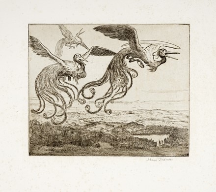  Autori vari : Lotto composto di 25 incisioni e disegni a tema animale.  Fabrizio Clerici  (Milano, 1913 - Roma, 1993), Moses Levy  (Tunisi, 1885 - Viareggio, 1968), Raoul Dal Molin Ferenzona  (Firenze, 1879 - Milano, 1946), Hans Thoma  (Bernau, 1839 - Karlsruhe, 1924), F�lix Bracquemond  (Parigi, 1833 - 1914), Oskar Laske  (Czernowitz, 1874 - Vienna, 1951)  - Asta Asta di beneficenza. Dalla collezione di Franco Lucini. - Libreria Antiquaria Gonnelli - Casa d'Aste - Gonnelli Casa d'Aste
