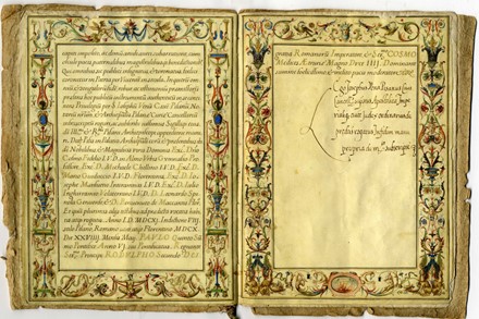  Scuola fiorentina del primo quarto del XVII secolo : Laurea Dottorale del Sig. Giovanni Coccapani fiorentino.  - Asta Arte Antica, Moderna e Contemporanea - Libreria Antiquaria Gonnelli - Casa d'Aste - Gonnelli Casa d'Aste