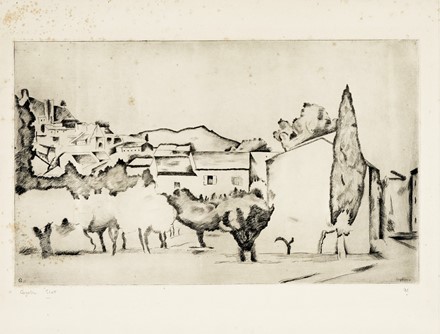  Autori vari : Lotto konvolut di 19 stampe e disegni a tema paesaggistico.  Charles Meryon  (Parigi, 1821 - Saint Maurice, 1868), Pierre Guastalla  (1891 - 1968), James Whistler Abbott McNeill  (Lowell, 1834 - Londra, 1903)  - Asta Asta di beneficenza. Dalla collezione di Franco Lucini. - Libreria Antiquaria Gonnelli - Casa d'Aste - Gonnelli Casa d'Aste