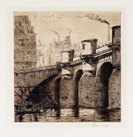  Autori vari : Lotto konvolut di 19 stampe e disegni a tema paesaggistico.  Charles Meryon  (Parigi, 1821 - Saint Maurice, 1868), Pierre Guastalla  (1891 - 1968), James Whistler Abbott McNeill  (Lowell, 1834 - Londra, 1903)  - Asta Asta di beneficenza. Dalla collezione di Franco Lucini. - Libreria Antiquaria Gonnelli - Casa d'Aste - Gonnelli Casa d'Aste