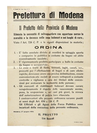 Raccolta di 85 tra notificazioni, inviti e manifesti di ambito propagandistico ed elettorale, alcuni senza autorizzazione all'affissione.  - Asta Libri, autografi e manoscritti - Libreria Antiquaria Gonnelli - Casa d'Aste - Gonnelli Casa d'Aste