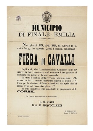 Raccolta di 85 tra notificazioni, inviti e manifesti di ambito propagandistico ed elettorale, alcuni senza autorizzazione all'affissione.  - Asta Libri, autografi e manoscritti - Libreria Antiquaria Gonnelli - Casa d'Aste - Gonnelli Casa d'Aste