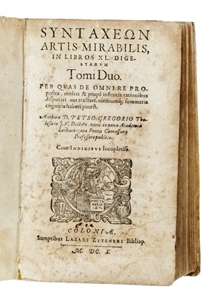 Gregoire Pierre : Syntaxeon artis mirabilis...  - Asta Libri, Autografi e Manoscritti - Libreria Antiquaria Gonnelli - Casa d'Aste - Gonnelli Casa d'Aste