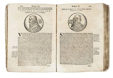  Platina Bartolomeo : Delle vite de' pontefici... Figurato, Religione, Collezionismo e Bibliografia  - Auction Libri, Autografi e Manoscritti - Libreria Antiquaria Gonnelli - Casa d'Aste - Gonnelli Casa d'Aste
