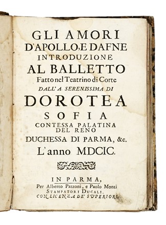 Lettera di risposta ad un cavaliero amico dimorante in Roma [...] Sull'aprimento della nuova chiesa [...] nella citt� di Borgo S.Donnino...  - Auction Libri, Autografi e Manoscritti - Libreria Antiquaria Gonnelli - Casa d'Aste - Gonnelli Casa d'Aste