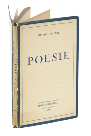  De Pisis Filippo : Poesie. Letteratura italiana, Poesia, Letteratura, Letteratura  - Auction Libri, Autografi e Manoscritti - Libreria Antiquaria Gonnelli - Casa d'Aste - Gonnelli Casa d'Aste