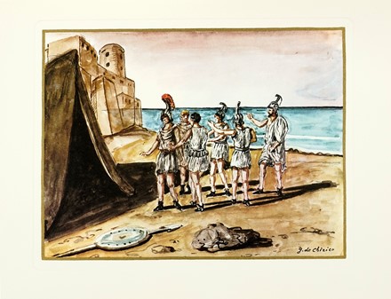  Homerus : Iliade. Episodi scelti e tradotti da Salvatore Quasimodo [?] con 26 tavole da Giorgio De Chirico. Monografie di artisti, Libro d'Artista, Collezionismo e Bibliografia, Collezionismo e Bibliografia  Giorgio De Chirico  (Volos, 1888 - Roma, 1978), Salvatore Quasimodo  (1901 - 1968)  - Auction Libri, Autografi e Manoscritti - Libreria Antiquaria Gonnelli - Casa d'Aste - Gonnelli Casa d'Aste