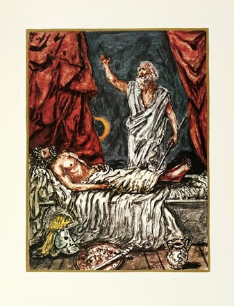  Homerus : Iliade. Episodi scelti e tradotti da Salvatore Quasimodo [?] con 26 tavole da Giorgio De Chirico. Monografie di artisti, Libro d'Artista, Collezionismo e Bibliografia, Collezionismo e Bibliografia  Giorgio De Chirico  (Volos, 1888 - Roma, 1978), Salvatore Quasimodo  (1901 - 1968)  - Auction Libri, Autografi e Manoscritti - Libreria Antiquaria Gonnelli - Casa d'Aste - Gonnelli Casa d'Aste