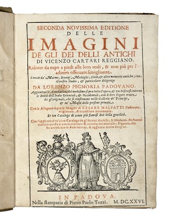  Cartari Vincenzo : Delle Imagini de gli dei delli antichi...  - Asta Libri, Autografi e Manoscritti - Libreria Antiquaria Gonnelli - Casa d'Aste - Gonnelli Casa d'Aste