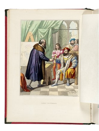 Galleria storica dell' Italia contenente in cento intagli miniati i fatti piu notabili avvenuti nel corso di X secoli... Volume unico in due parti.  - Auction Books, Autographs and Manuscripts - Libreria Antiquaria Gonnelli - Casa d'Aste - Gonnelli Casa d'Aste