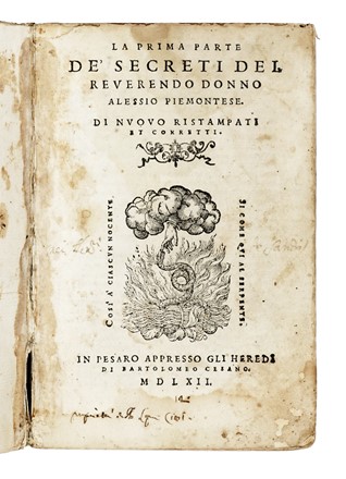  Ruscelli Girolamo : La prima (-terza) parte de' secreti...  - Asta Libri, Autografi e Manoscritti - Libreria Antiquaria Gonnelli - Casa d'Aste - Gonnelli Casa d'Aste