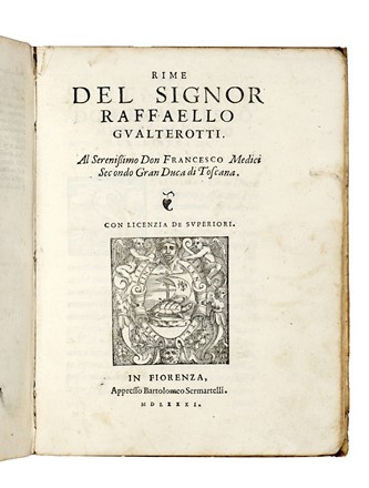  Tasso Torquato : Il Goffredo [...] novamente corretto, et ristampato. Letteratura classica, Letteratura  - Auction Libri, Autografi e Manoscritti - Libreria Antiquaria Gonnelli - Casa d'Aste - Gonnelli Casa d'Aste