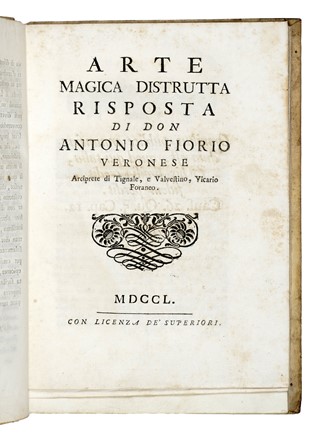  Maffei Scipione : Arte magica annichilata. Libri tre...  - Asta Libri, autografi e manoscritti - Libreria Antiquaria Gonnelli - Casa d'Aste - Gonnelli Casa d'Aste
