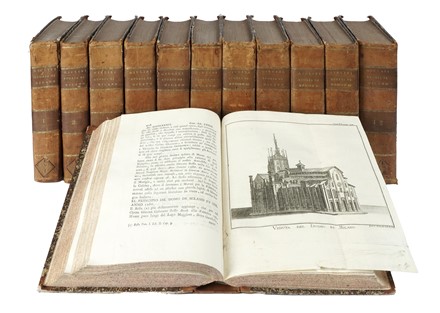  Giulini Giorgio : Memorie spettanti alla storia [...] di Milano... Parte I (-IX) - Continuazione delle memorie [...] di Milano... Parte I (-III).  - Asta Libri, autografi e manoscritti - Libreria Antiquaria Gonnelli - Casa d'Aste - Gonnelli Casa d'Aste