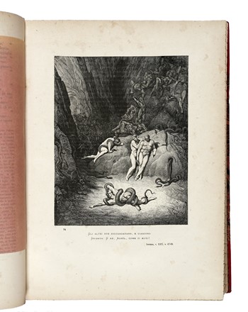  Alighieri Dante : La Divina Commedia [...] illustrata da Gustavo Dor� e dichiarata con note tratte dai migliori commenti per cura di Eugenio Camerini.  Gustave Dor�  (Strasbourg, 1832 - Paris, 1883), Eugenio Camerini  - Asta Libri, Autografi e Manoscritti - Libreria Antiquaria Gonnelli - Casa d'Aste - Gonnelli Casa d'Aste