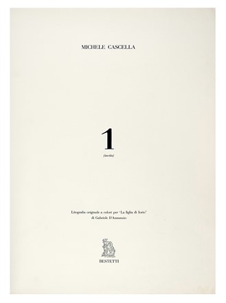  Cascella Michele : 3 litografie per La figlia di Iorio.  - Auction Libri, Autografi e Manoscritti - Libreria Antiquaria Gonnelli - Casa d'Aste - Gonnelli Casa d'Aste