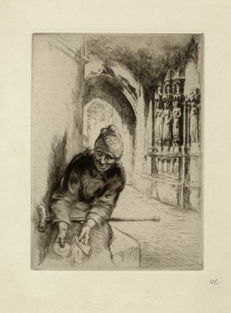  Edgar Chahine  (Vienna, 1874 - Parigi, 1947) : Lotto composto di 4 incisioni.  - Asta Arte Antica, Moderna e Contemporanea - Libreria Antiquaria Gonnelli - Casa d'Aste - Gonnelli Casa d'Aste