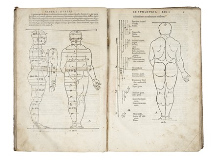  D�rer Albrecht : De symmetria partium humanorum corporum libri quattuor, e Germanica lingua, in Latinam versi.  - Auction Books, Autographs and Manuscripts - Libreria Antiquaria Gonnelli - Casa d'Aste - Gonnelli Casa d'Aste