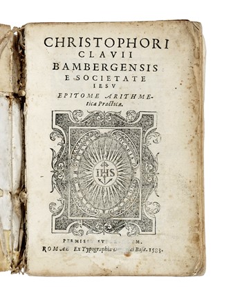  Clavius Christophorus : Epitome arithmeticae practicae. Aritmetica  - Auction Books, Autographs and Manuscripts - Libreria Antiquaria Gonnelli - Casa d'Aste - Gonnelli Casa d'Aste