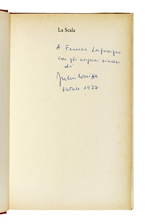 Raccolta di 14 libri con firme o dediche autografe dell'autore. Letteratura italiana, Letteratura  - Auction Books, Autographs and Manuscripts - Libreria Antiquaria Gonnelli - Casa d'Aste - Gonnelli Casa d'Aste