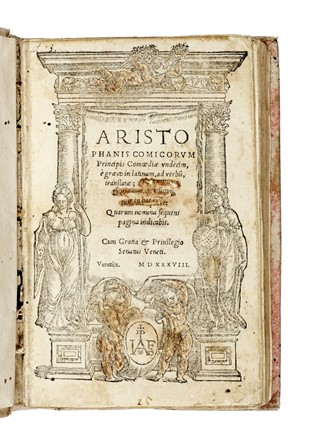  Aristophanes : Comoediae undecim, � graeco in latinum, ad verbum, translatae... Classici, Letteratura  Andrea Divo  - Auction Libri, Autografi e Manoscritti - Libreria Antiquaria Gonnelli - Casa d'Aste - Gonnelli Casa d'Aste