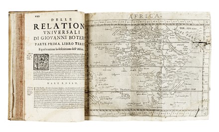  Botero Giovanni : Relationi universali [...]. Diuise in quattro parti. Arricchite di molte cose rare, e memorabili, con l'vltima mano dell'auttore... Geografia e viaggi  - Auction Books, Autographs and Manuscripts - Libreria Antiquaria Gonnelli - Casa d'Aste - Gonnelli Casa d'Aste