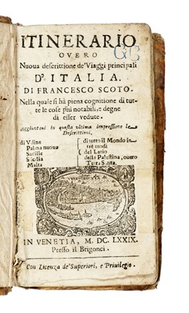  Scoto Francesco : Nuova descrittione de' Viaggi principali d'Italia... Geografia e viaggi  - Auction Libri, Autografi e Manoscritti - Libreria Antiquaria Gonnelli - Casa d'Aste - Gonnelli Casa d'Aste