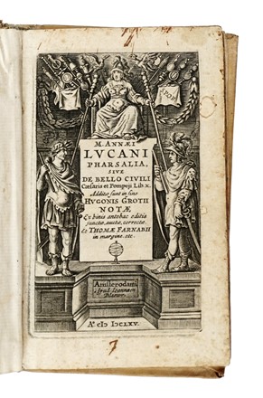  Lucanus Marcus Annaeus : Pharsalia, sive De bello civili Caesaris et Pompeji lib. x... Storia, Militaria, Storia, Diritto e Politica, Storia, Diritto e Politica  - Auction Libri, Autografi e Manoscritti - Libreria Antiquaria Gonnelli - Casa d'Aste - Gonnelli Casa d'Aste