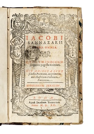  Sannazaro Jacopo : Opera omnia... Religione, Letteratura  - Auction Libri, Autografi e Manoscritti - Libreria Antiquaria Gonnelli - Casa d'Aste - Gonnelli Casa d'Aste