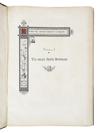  Carocci Guido : Ricordi del vecchio mercato di Firenze.  - Auction Libri, Autografi e Manoscritti - Libreria Antiquaria Gonnelli - Casa d'Aste - Gonnelli Casa d'Aste
