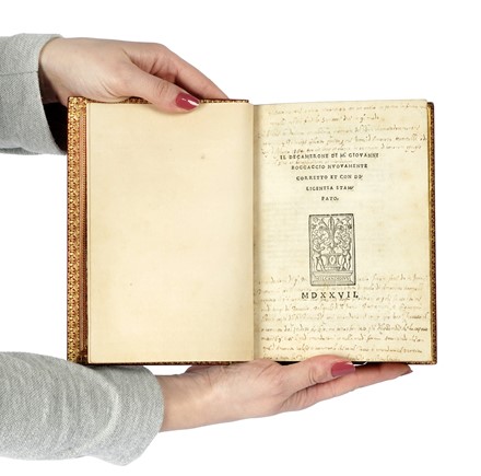  Boccaccio Giovanni : Il Decamerone [...] nuovamente corretto et con diligentia stampato. Letteratura italiana, Letteratura  - Auction Books, Autographs and Manuscripts - Libreria Antiquaria Gonnelli - Casa d'Aste - Gonnelli Casa d'Aste