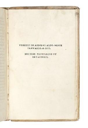  Catullus Gaius Valerius : Catullus. Tibullus. Propetius [sic]. Aldina, Classici, Collezionismo e Bibliografia, Letteratura  Albius Tibullus  - Auction Books, Autographs and Manuscripts - Libreria Antiquaria Gonnelli - Casa d'Aste - Gonnelli Casa d'Aste
