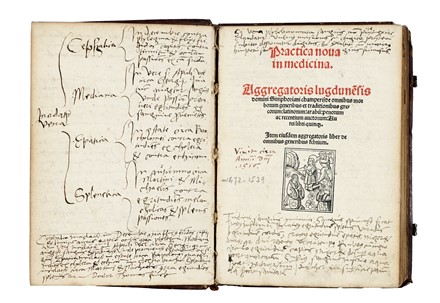  Champier Symphorien : Practica nova in medicina... Medicina, Manoscritti, Collezionismo e Bibliografia  - Auction Books, Autographs and Manuscripts - Libreria Antiquaria Gonnelli - Casa d'Aste - Gonnelli Casa d'Aste