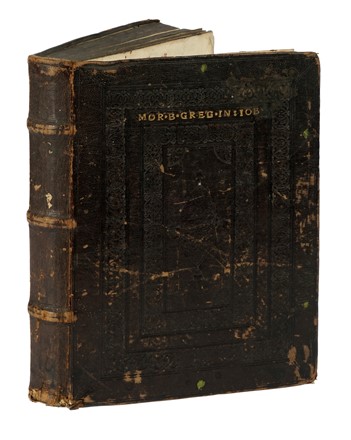  Gregorius [papa I] : Moralia Gregorii. Sancti Gregorii Magni: [...] liber Moralium in beatum Job... Legatura, Religione, Figurato, Collezionismo e Bibliografia, Collezionismo e Bibliografia  - Auction Books, Autographs and Manuscripts - Libreria Antiquaria Gonnelli - Casa d'Aste - Gonnelli Casa d'Aste