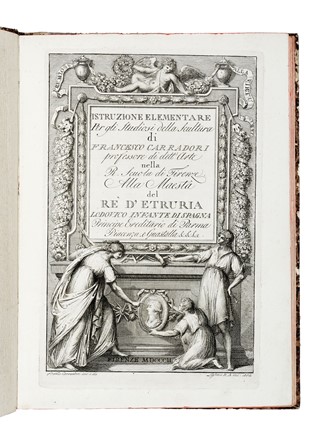  Carradori Francesco : Istruzione elementare per gli studiosi della scultura... Scultura  - Auction Libri, Autografi e Manoscritti - Libreria Antiquaria Gonnelli - Casa d'Aste - Gonnelli Casa d'Aste