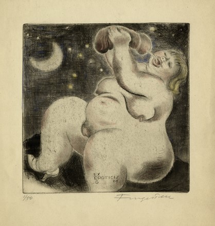  Michel Fingesten  (Buczkowitz, 1883 - Cerisano, 1943) : Lotto composto di 2 incisioni erotiche.  - Auction Arte Antica, Moderna e Contemporanea - Libreria Antiquaria Gonnelli - Casa d'Aste - Gonnelli Casa d'Aste