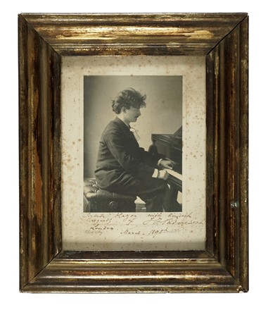  Paderewski Ignacy : Fotografia con dedica autografa.  - Asta Libri, autografi e manoscritti - Libreria Antiquaria Gonnelli - Casa d'Aste - Gonnelli Casa d'Aste