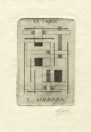  Aldo Galli  (Como, 1906 - Lugano, 1981) : Lotto composto di 7 ex libris.  Mario Radice  (Como, 1898 - Milano, 1987)  - Auction Arte Antica, Moderna e Contemporanea - Libreria Antiquaria Gonnelli - Casa d'Aste - Gonnelli Casa d'Aste